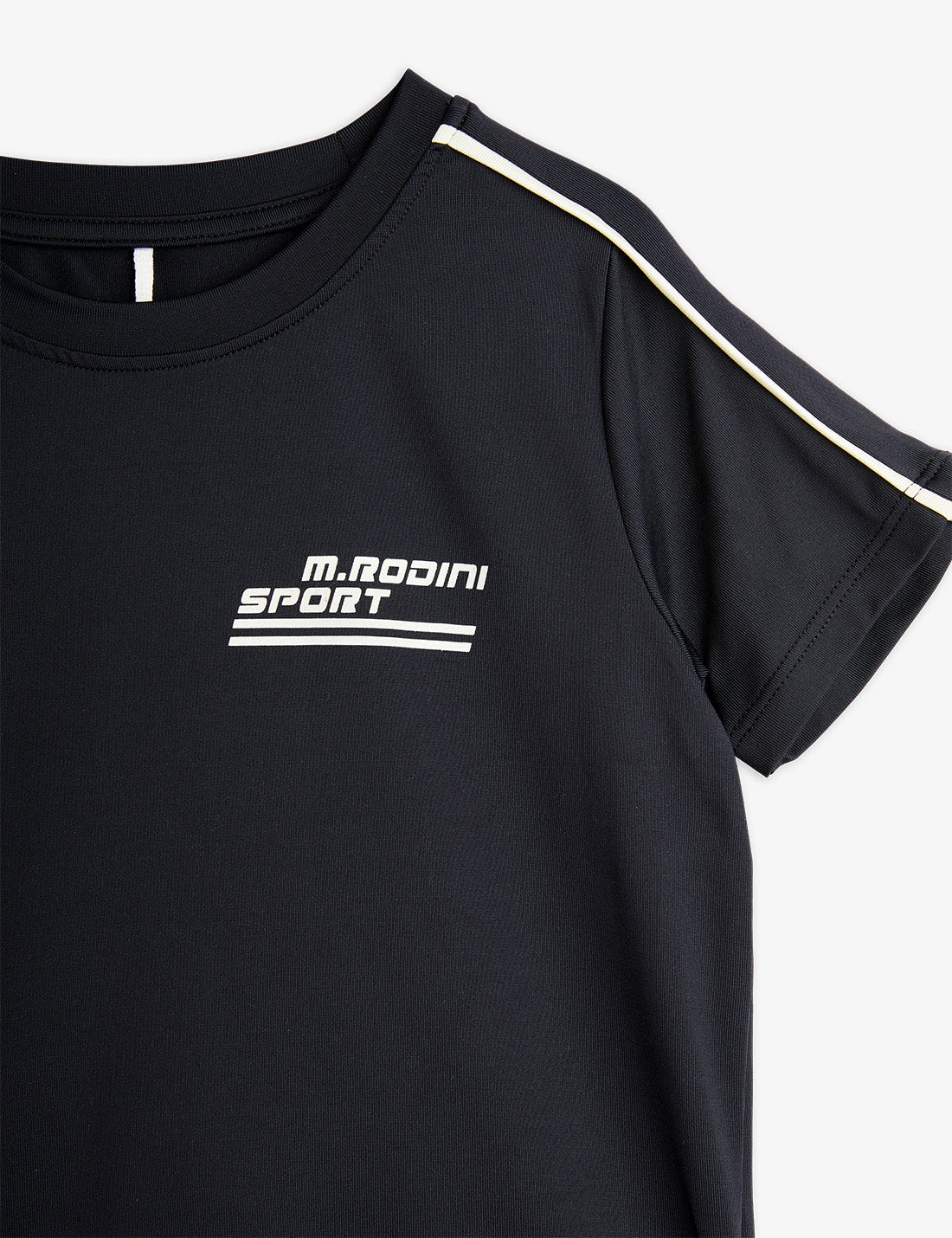 Mini Rodini Sport Drapy Short Sleeve T-Shirt Black