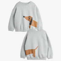 Mini Rodini Dog Sweater Grey Melange