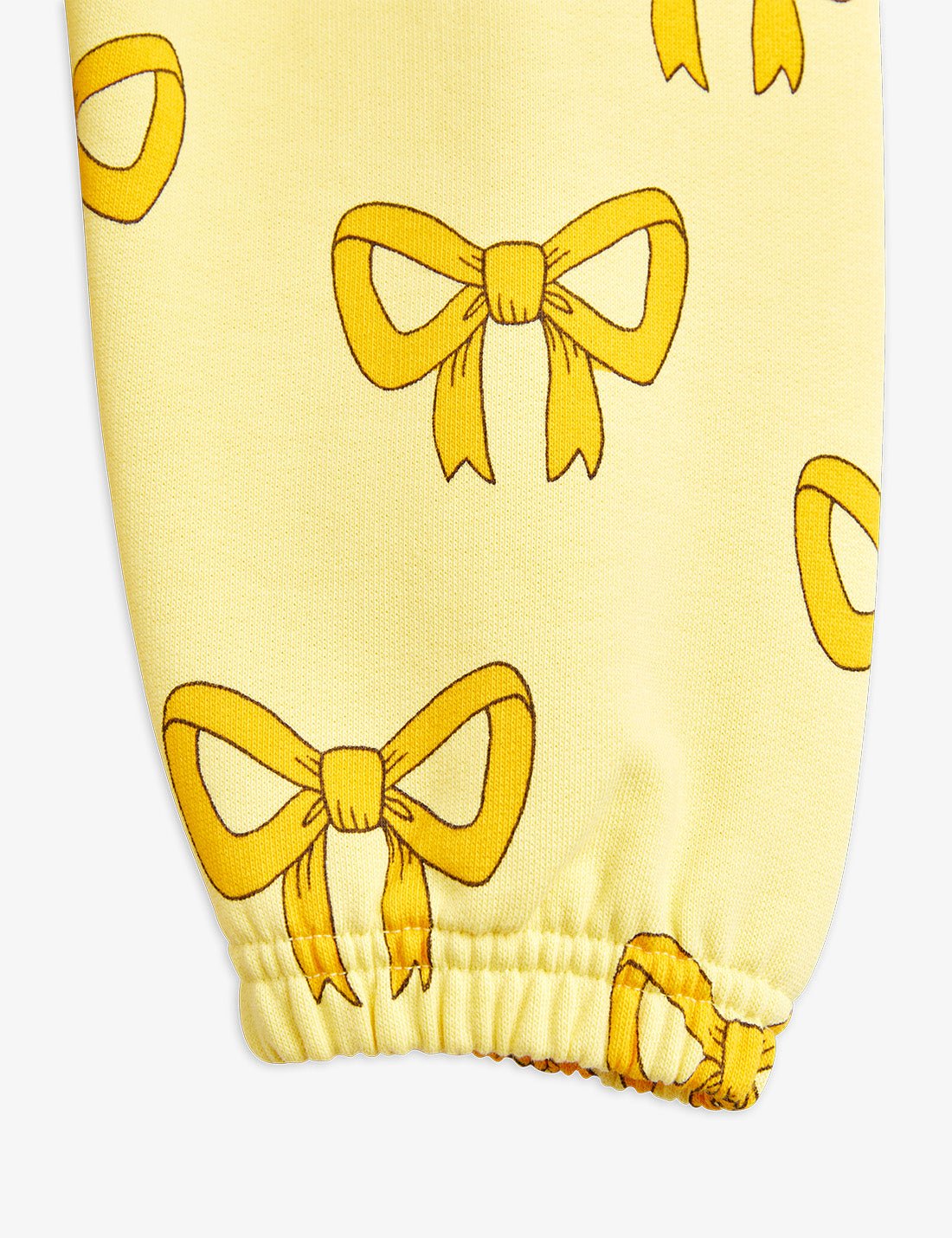 Mini Rodini Bow Sweatpants Yellow