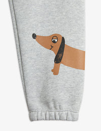 Mini Rodini Dog Sweat Pants Grey Melange