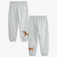 Mini Rodini Dog Sweat Pants Grey Melange