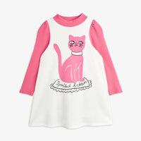 Mini Rodini Spoiled Cat Dress White