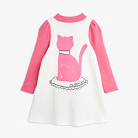 Mini Rodini Spoiled Cat Dress White