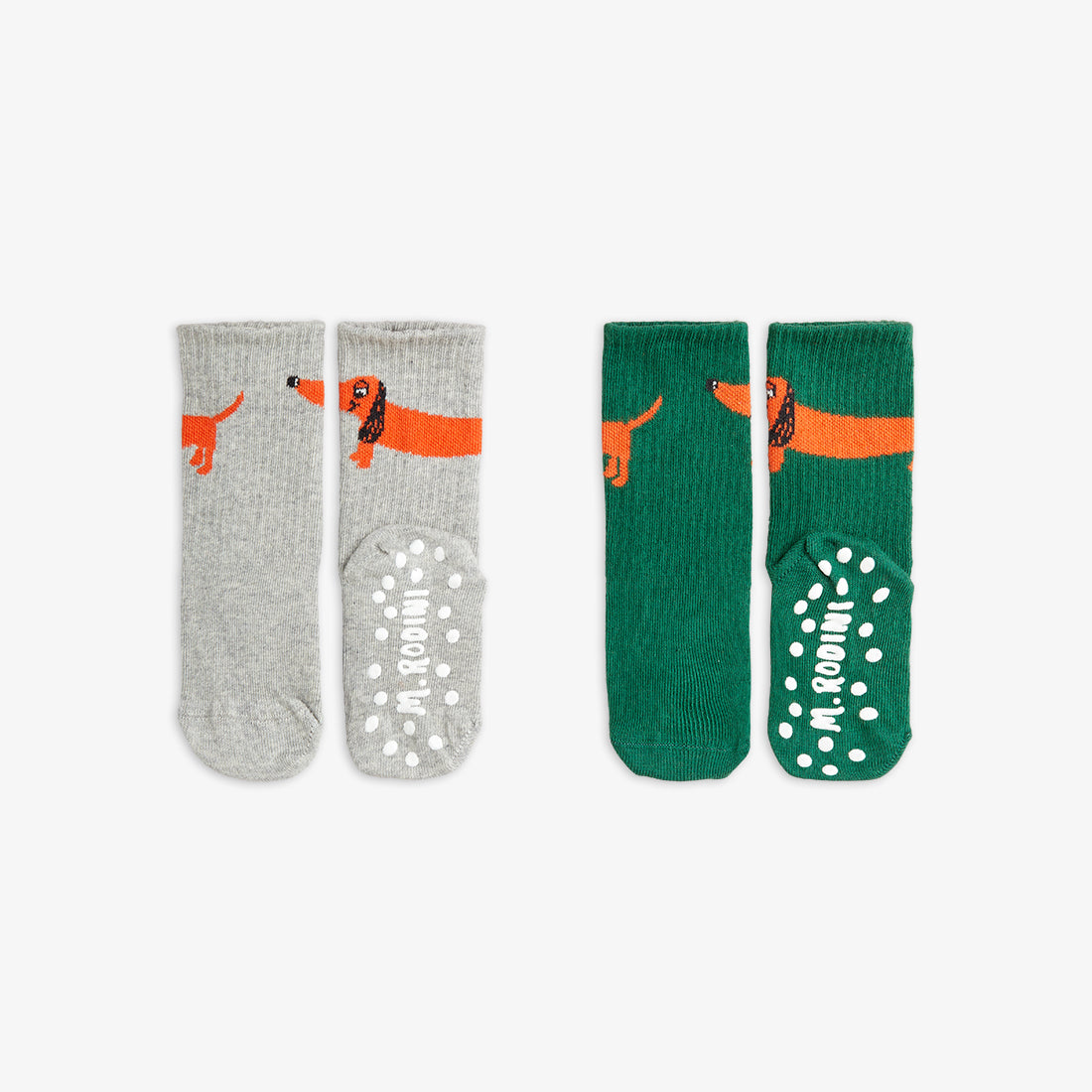 Mini Rodini Dog 2-pack anti-slip socks