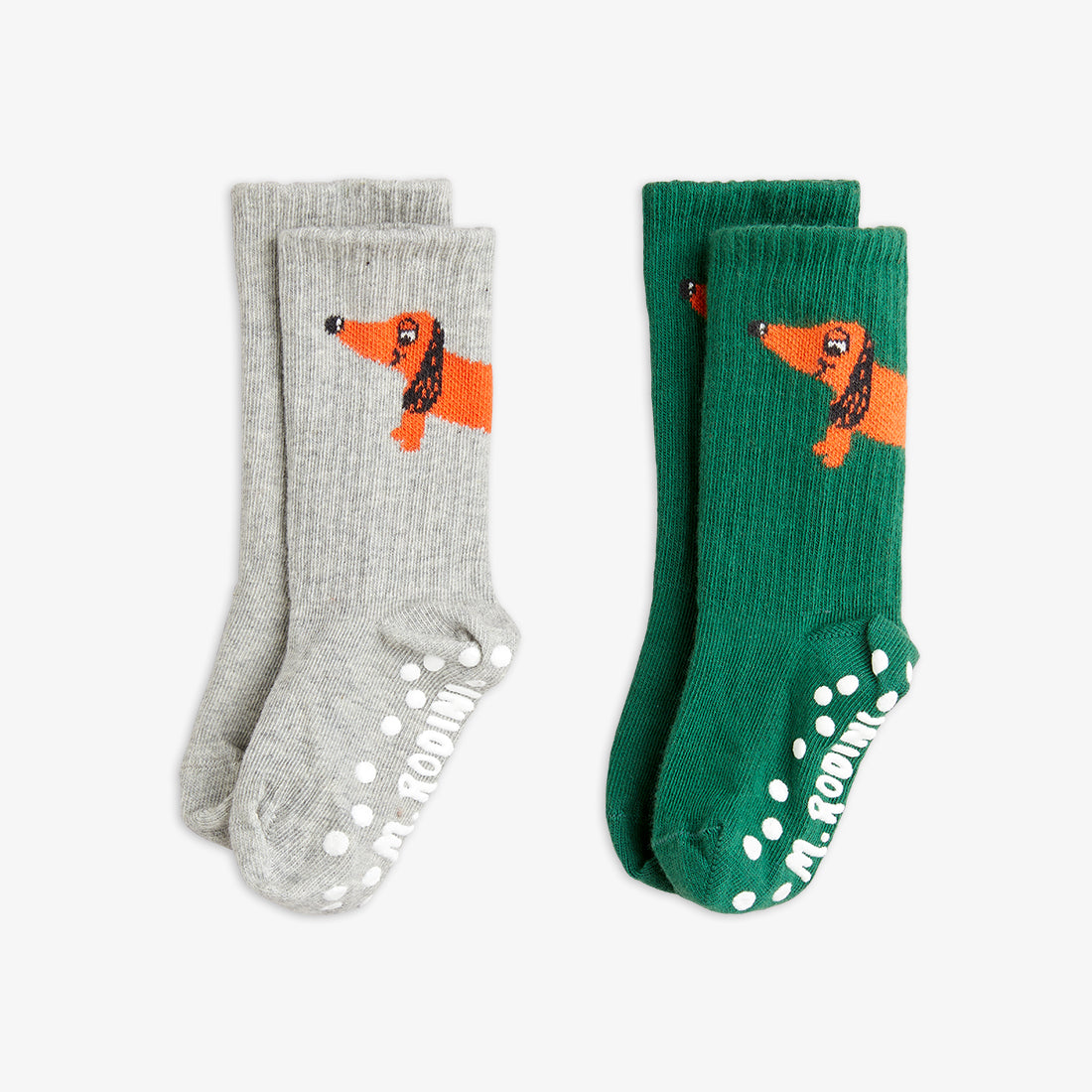 Mini Rodini Dog 2-pack anti-slip socks