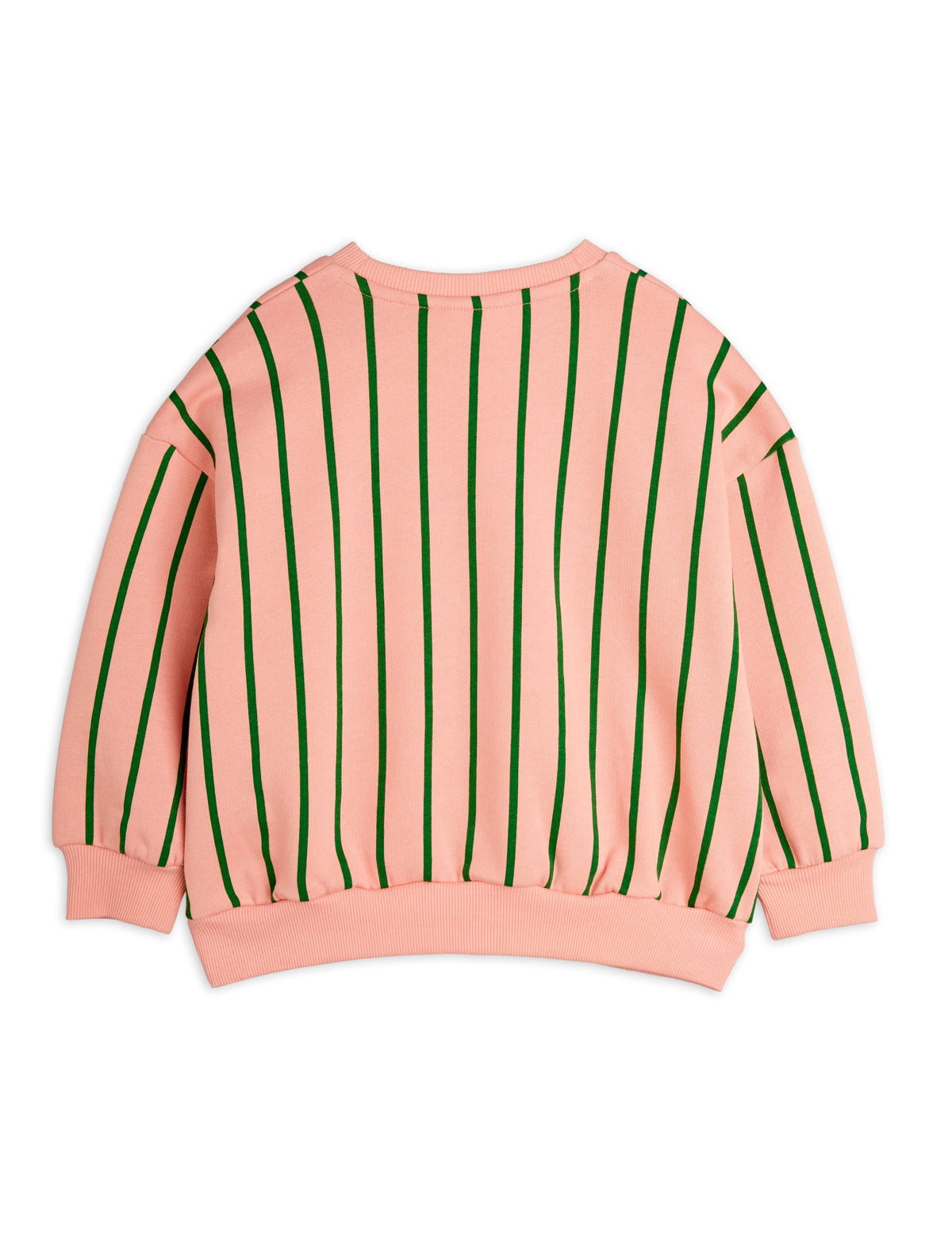 Mini Rodini Vertical Stripes Sweater Pink + Green