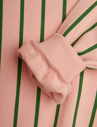 Mini Rodini Vertical Stripes Sweater Pink + Green