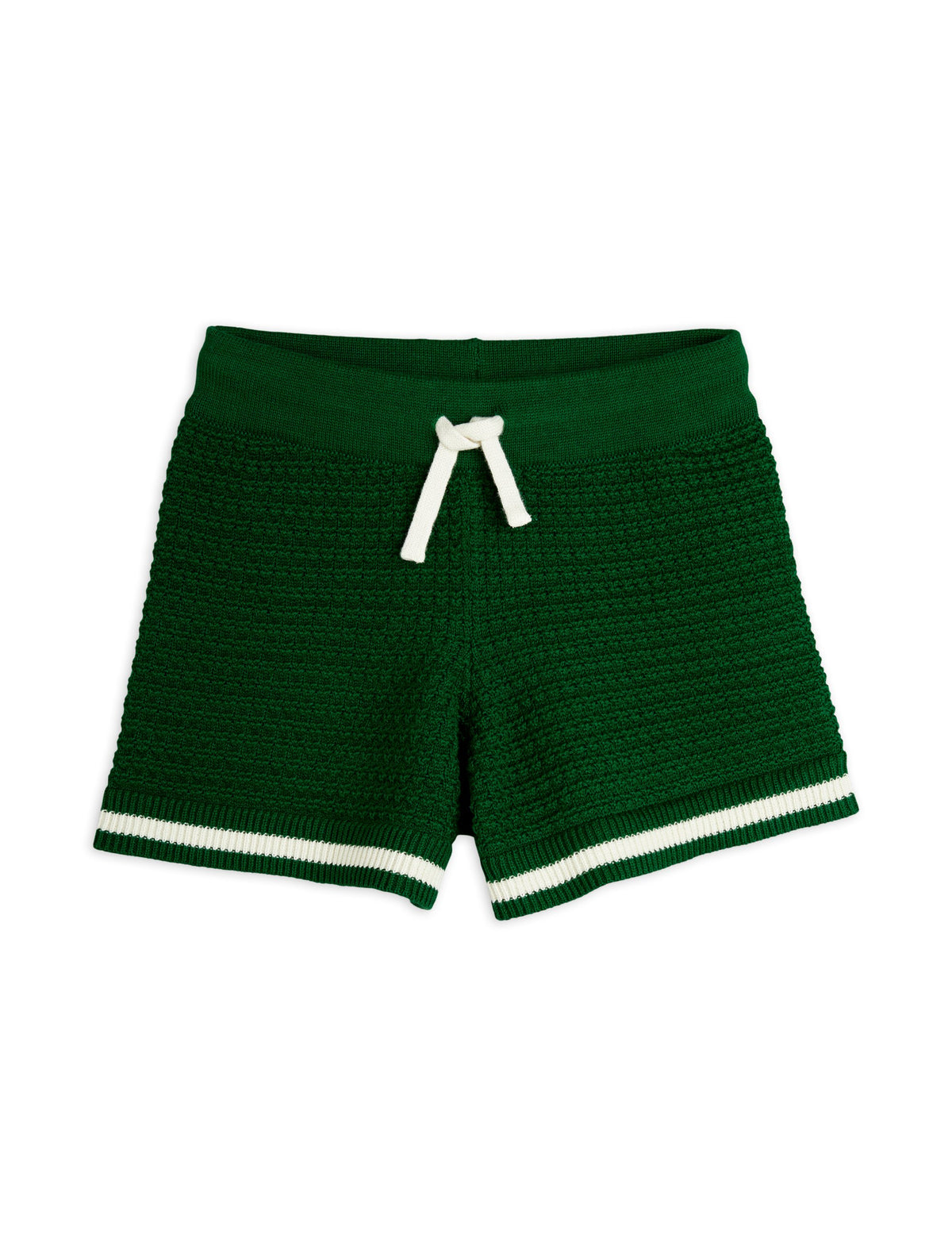 Mini Rodini Crochet Knit Shorts Green