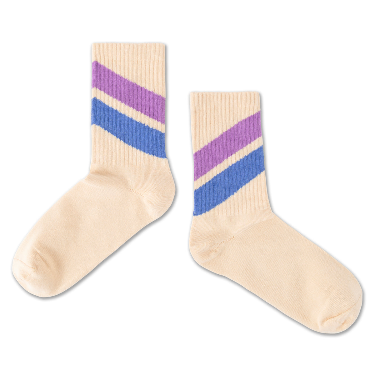 Repose AMS sporty socks - beige stripe