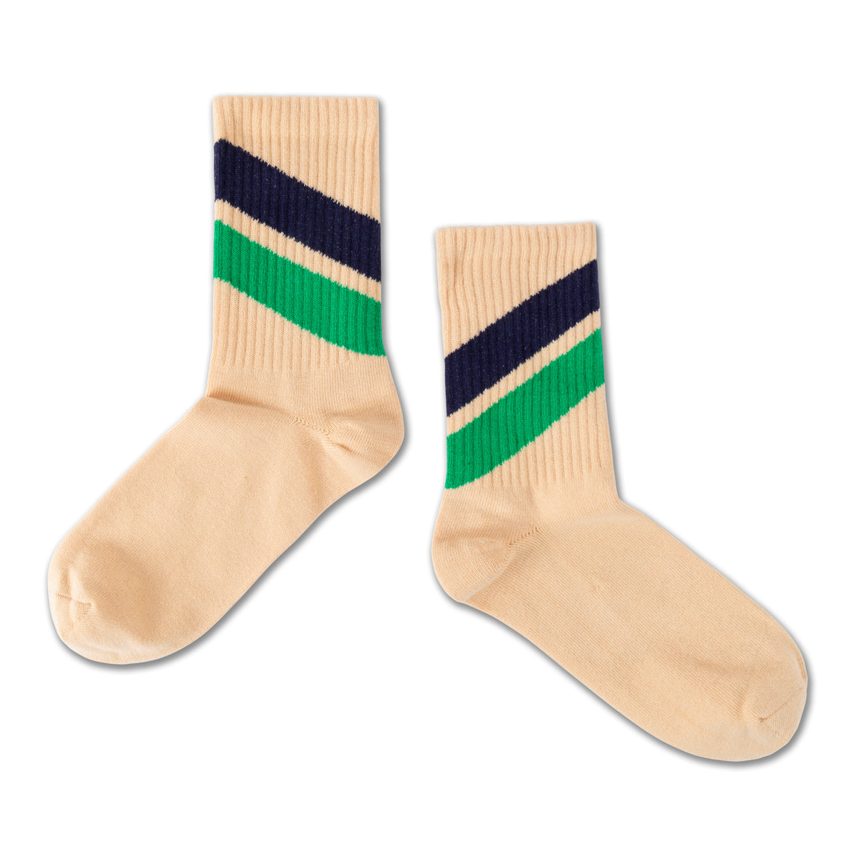 Repose AMS sporty socks - sand stripe