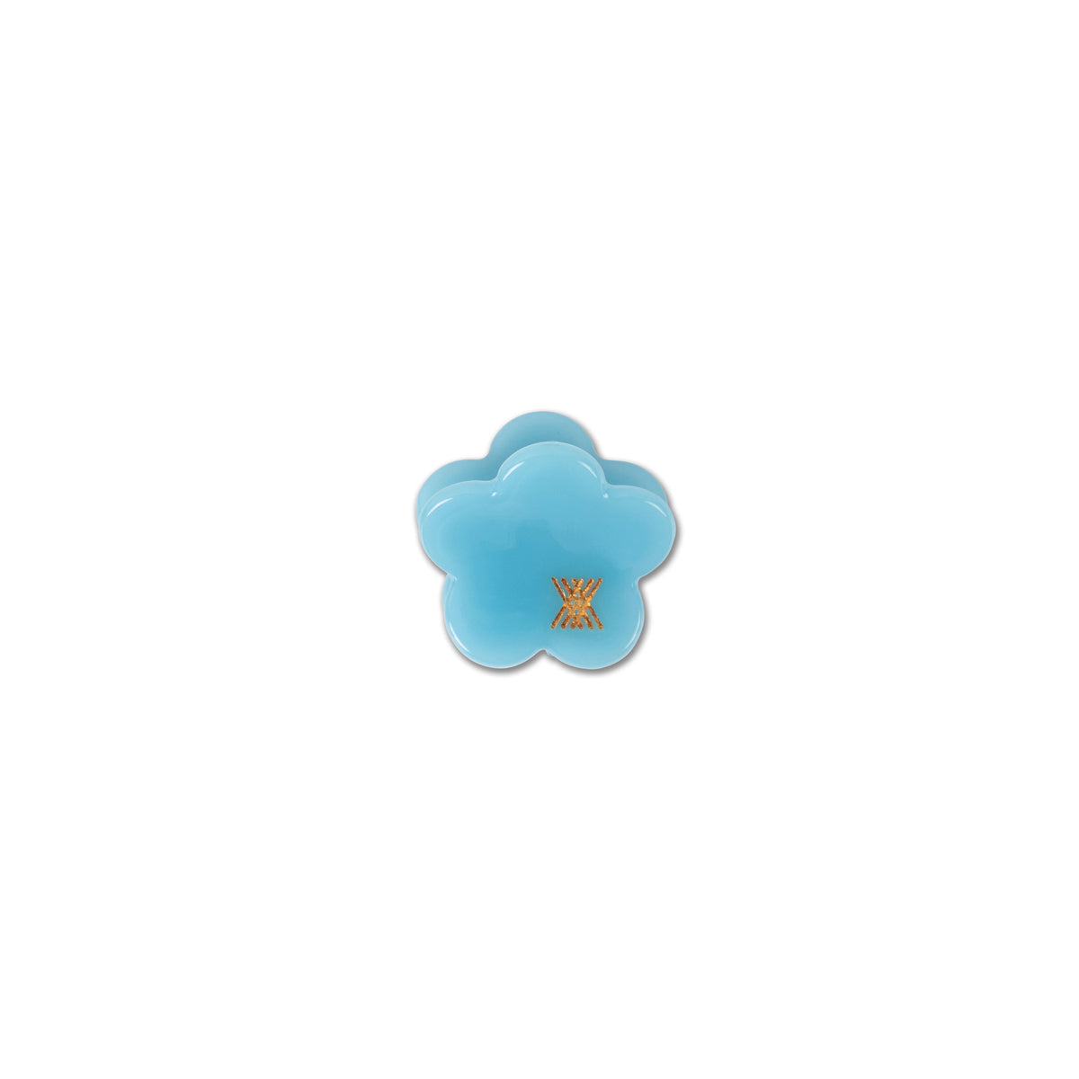 Repose AMS flower hair clamp small - dusty air blue