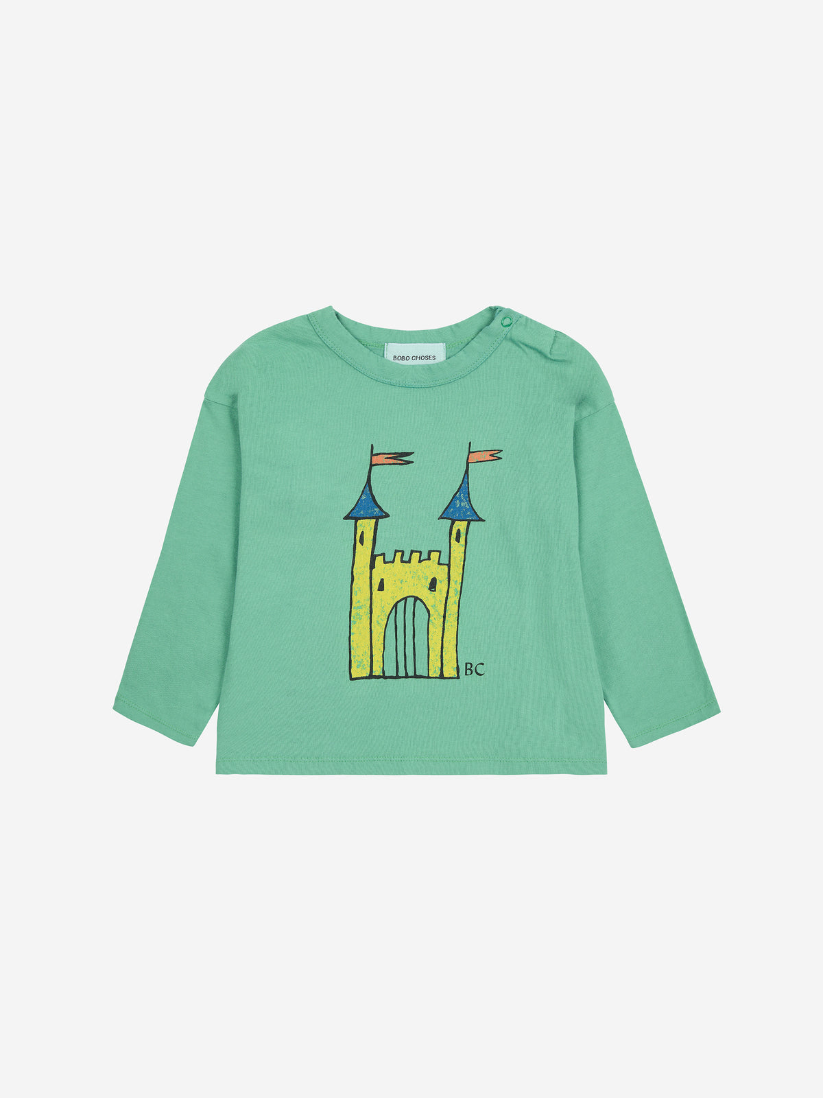 Bobo Choses Baby Faraway Castle T-shirt Green