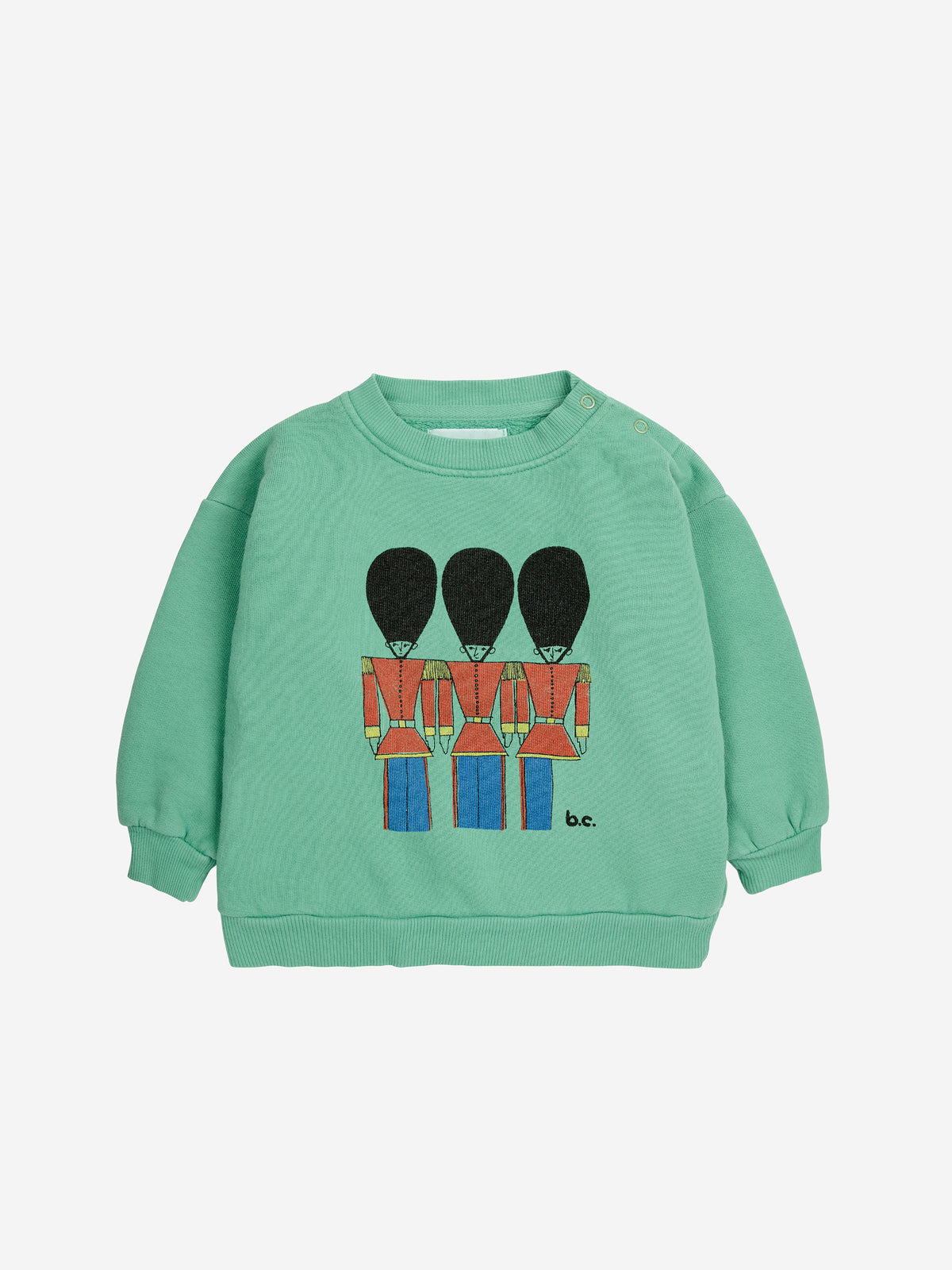 Bobo Choses Baby Little Tin Soldiers sweatshirt Green