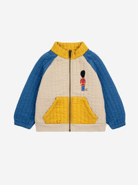 Bobo Choses Baby Little Tin Soldier quilted zipped sweatshirt