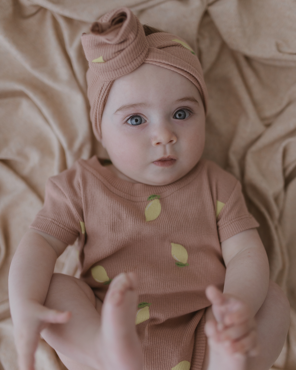 Susukoshi Short Sleeved Bodysuit Lemons