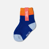 Das Ist Maurice Socks Colour Block Orange Blue