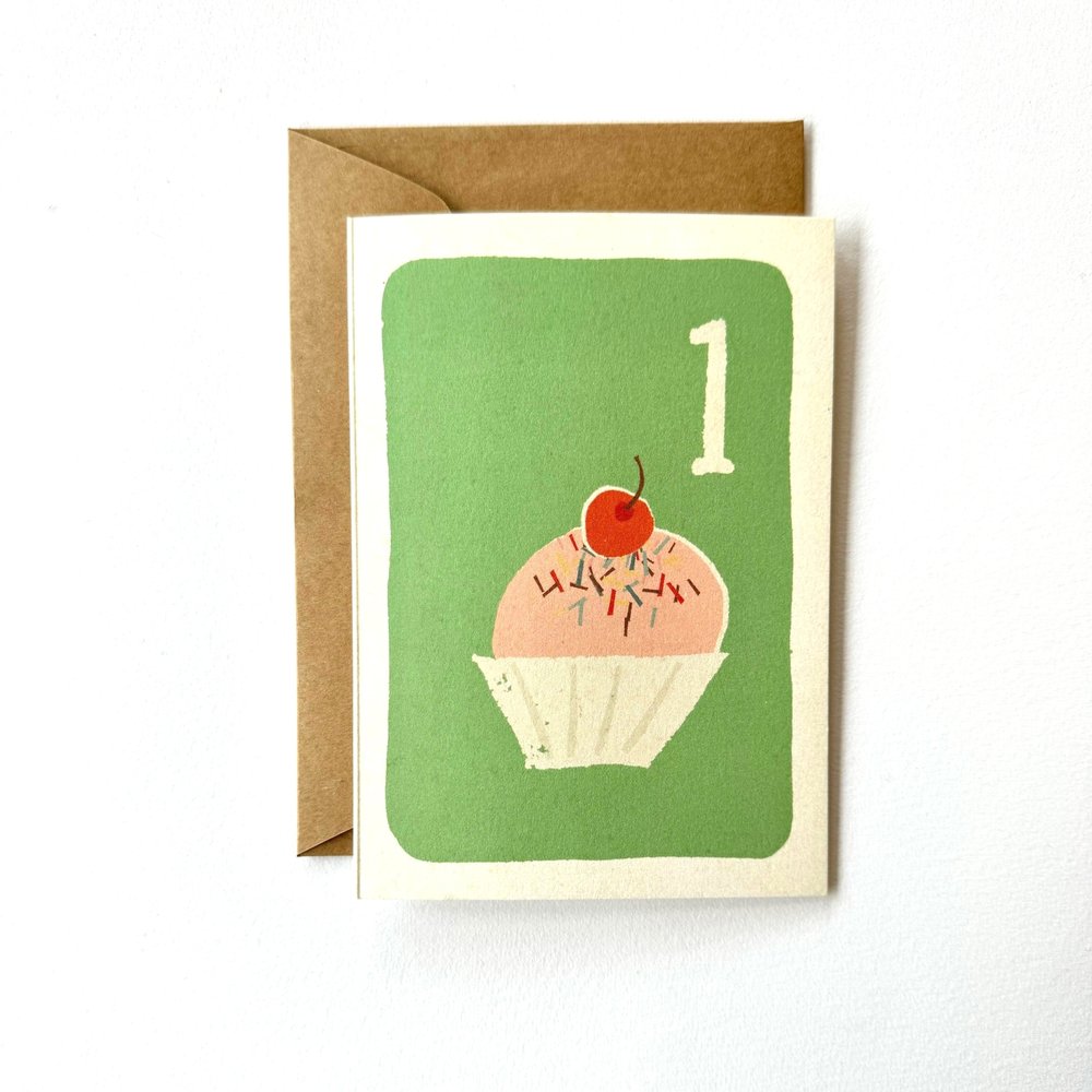 Florence Fry 1 Cupcake Greeting Card