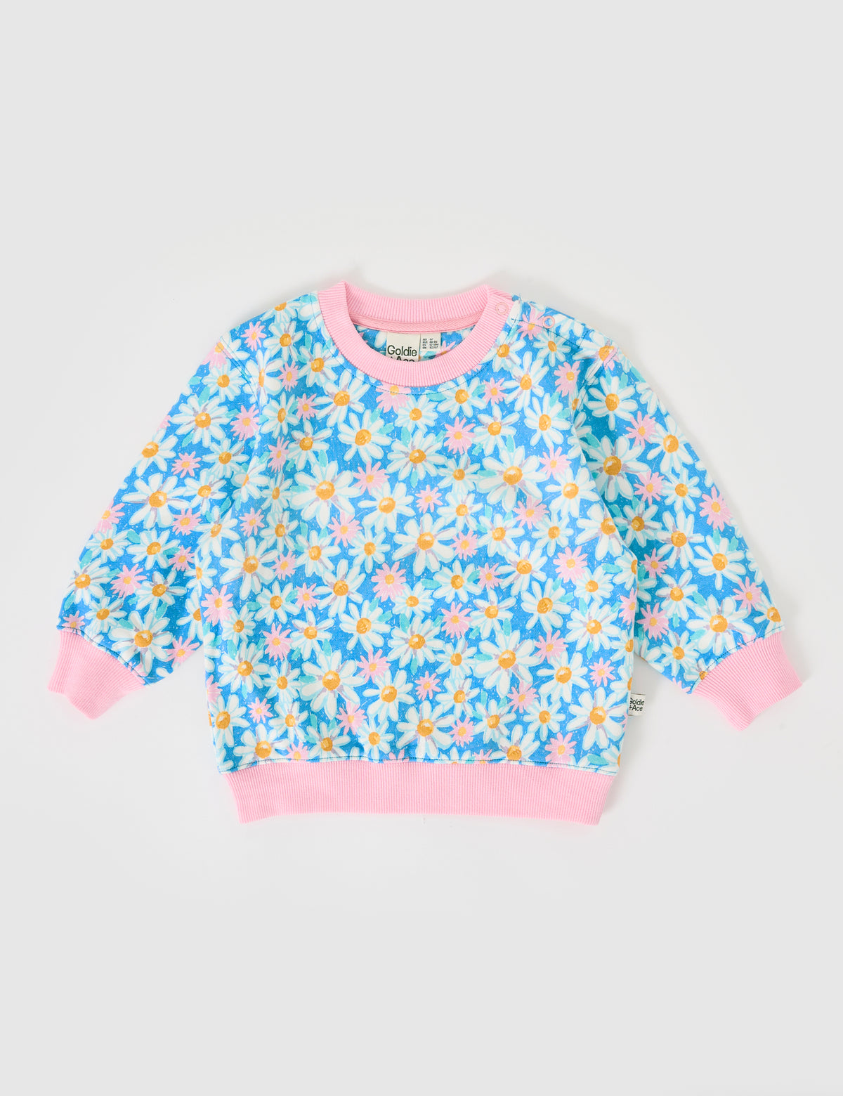 Goldie and Ace SEASIDE DAISY RELAXED TERRY SWEATER