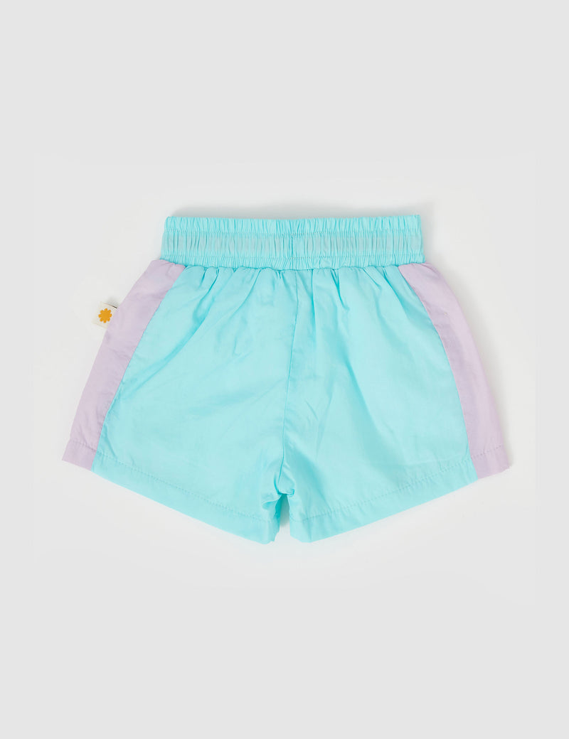 Goldie and Ace RETRO LIGHTWEIGHT SPORTY SHORTS LAGOON MULTI