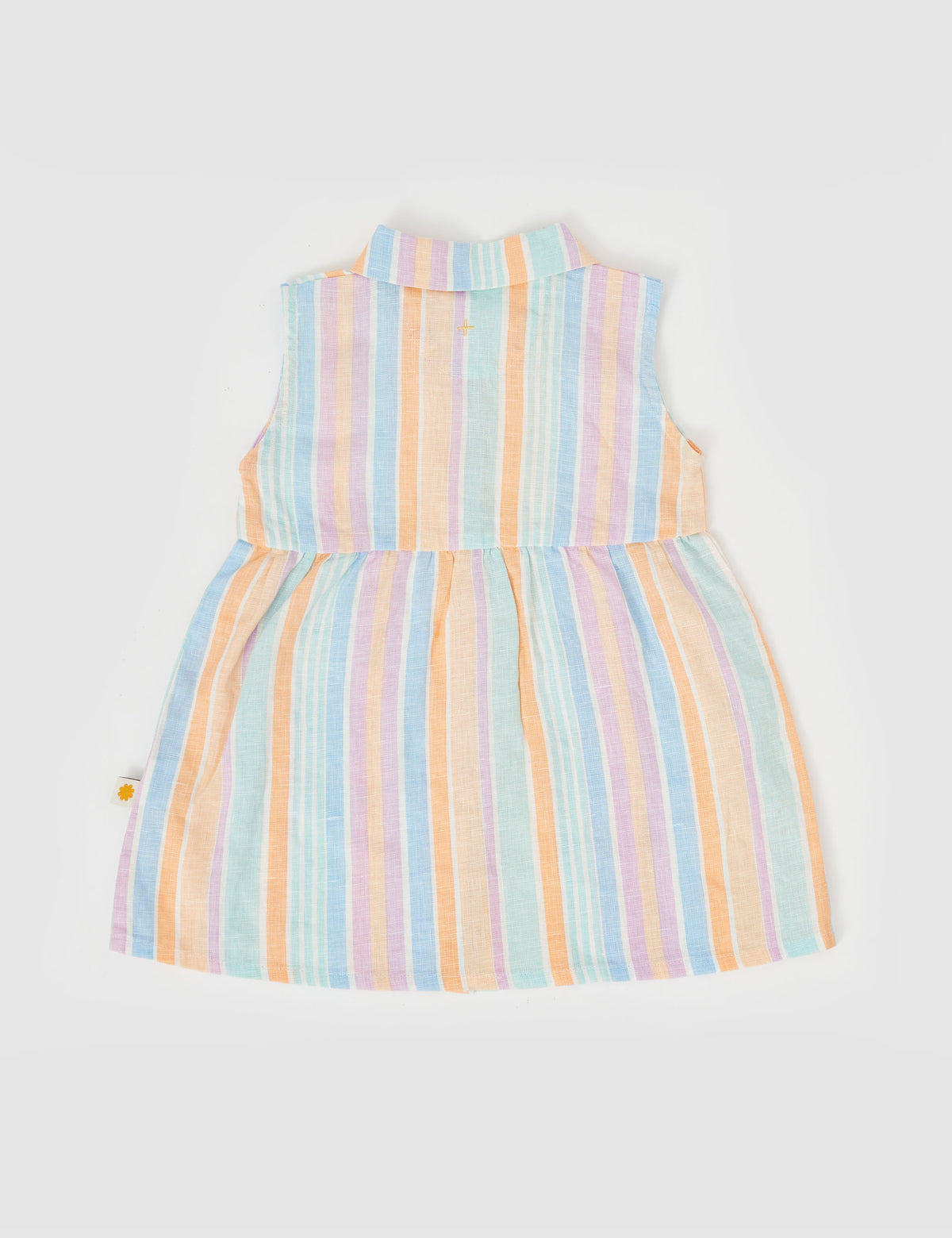 Goldie and Ace RUDY LINEN DRESS PASTEL STRIPE