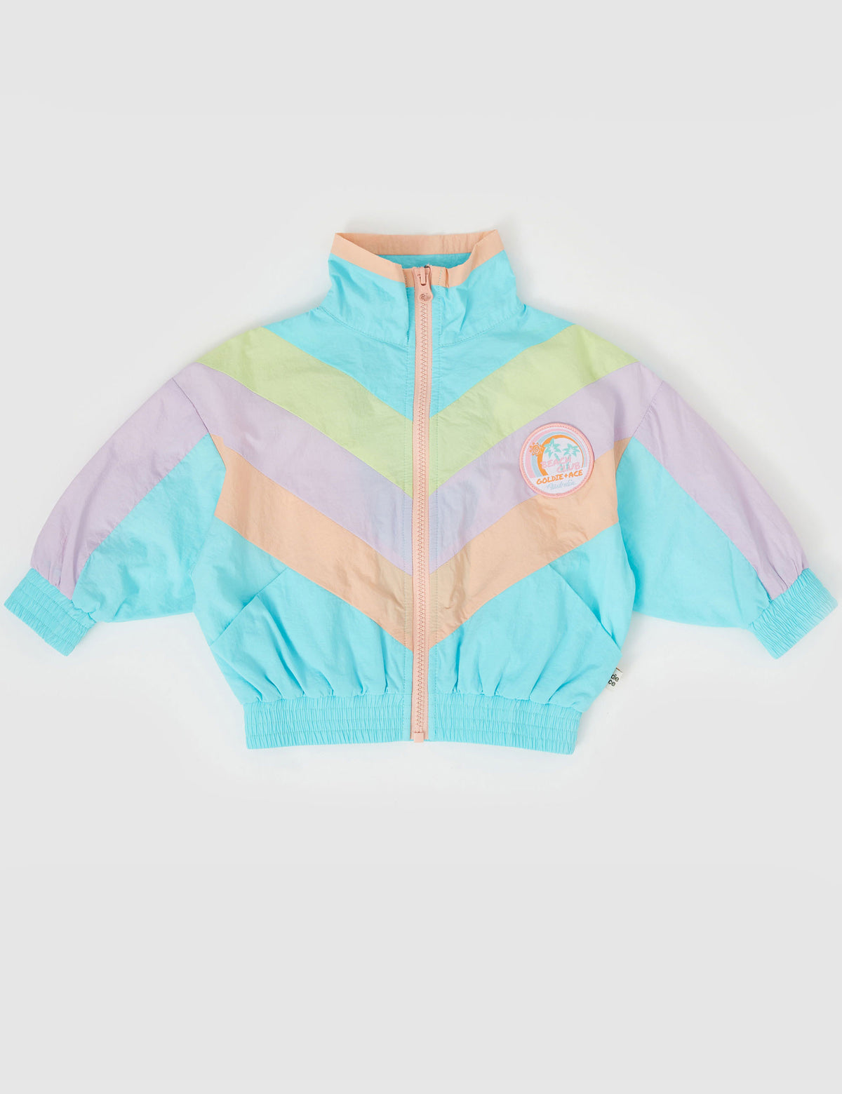 Goldie and Ace RETRO LIGHTWEIGHT SPRAY JACKET LAGOON MULTI