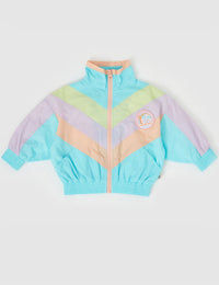 Goldie and Ace RETRO LIGHTWEIGHT SPRAY JACKET LAGOON MULTI