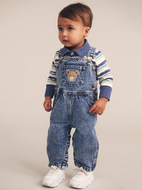 Huxbaby DREAMY DENIM OVERALLS