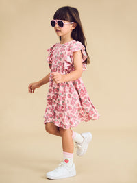 Huxbaby Berry Bear Frill Dress Candy