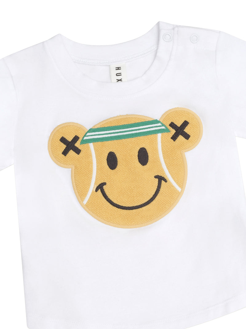 Huxbaby Tennis Bear T-Shirt White