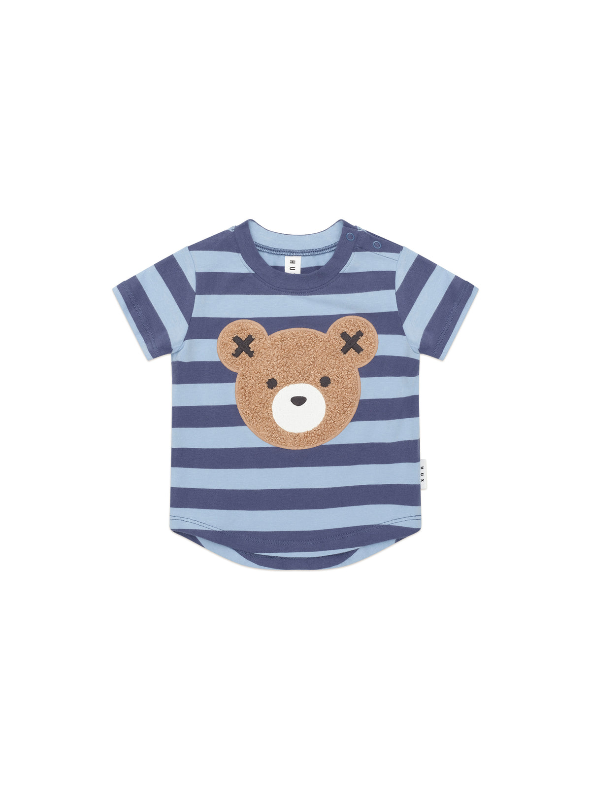 Huxbaby FURRY HUX BLUE STRIPE BEAR T-SHIRT