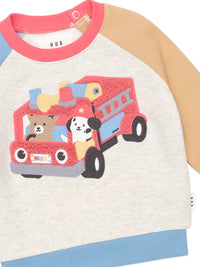 Huxbaby FIRE TRUCK HUX SWEATSHIRT