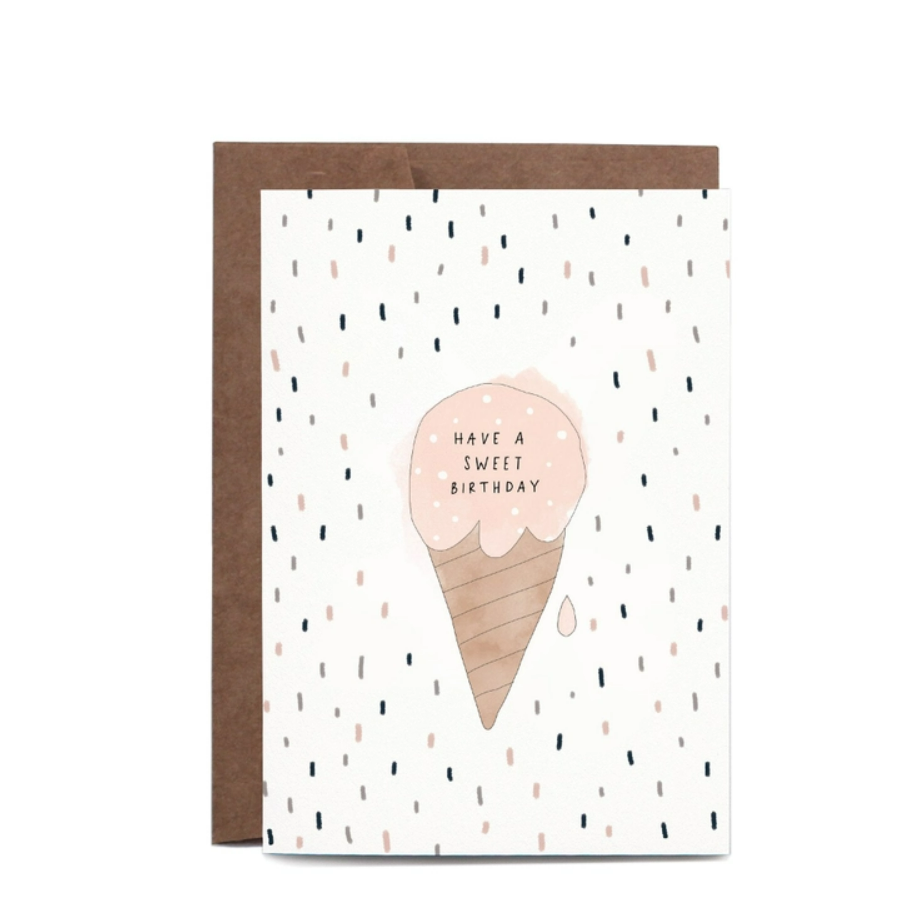 In The Daylight Have A Sweet Birthday Ice Cream Greeting Card