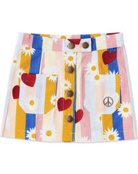 Kip and Co Flower Child Cotton Drill Skirt