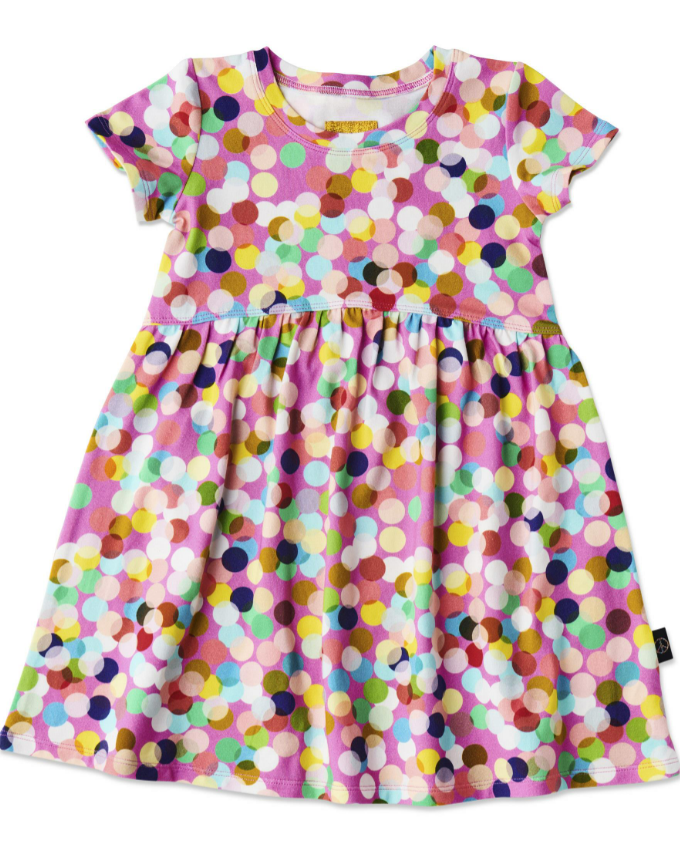 Kip and Co Confetti Pink Organic Cotton Everyday Dress