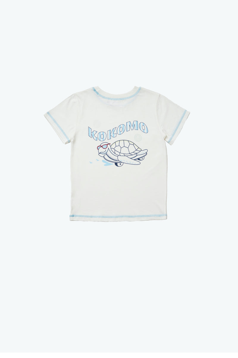 Kokomo Vintage Turtle Print T-Shirt