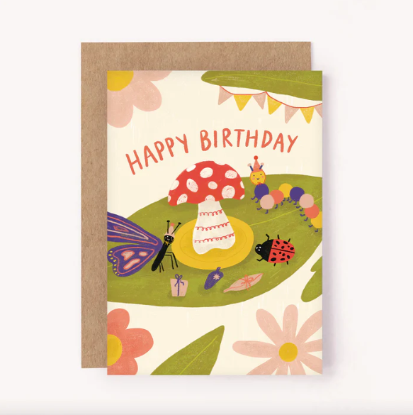 Lauren Sissons Studio Cute Bug Party Greeting Card