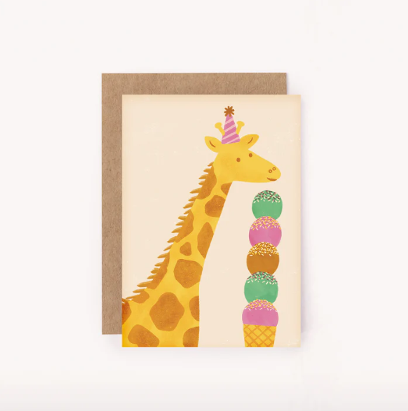 Lauren Sissons Studio Giraffe Mini Card