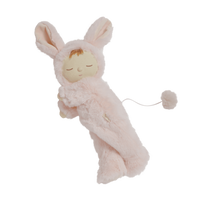 Olli Ella Lullaby Cozy Dinkum Bunny Moppet - Pink