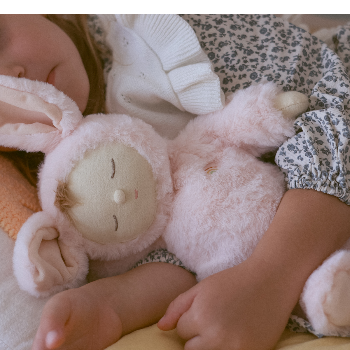 Olli Ella Lullaby Cozy Dinkum Bunny Moppet - Pink