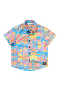 Munstr Kids Crazy Pines Fluro Palm Shirt