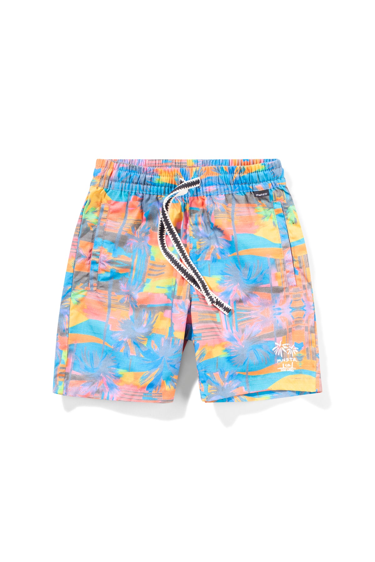 Munstr Kids Cool Palm Short Fluro Palm