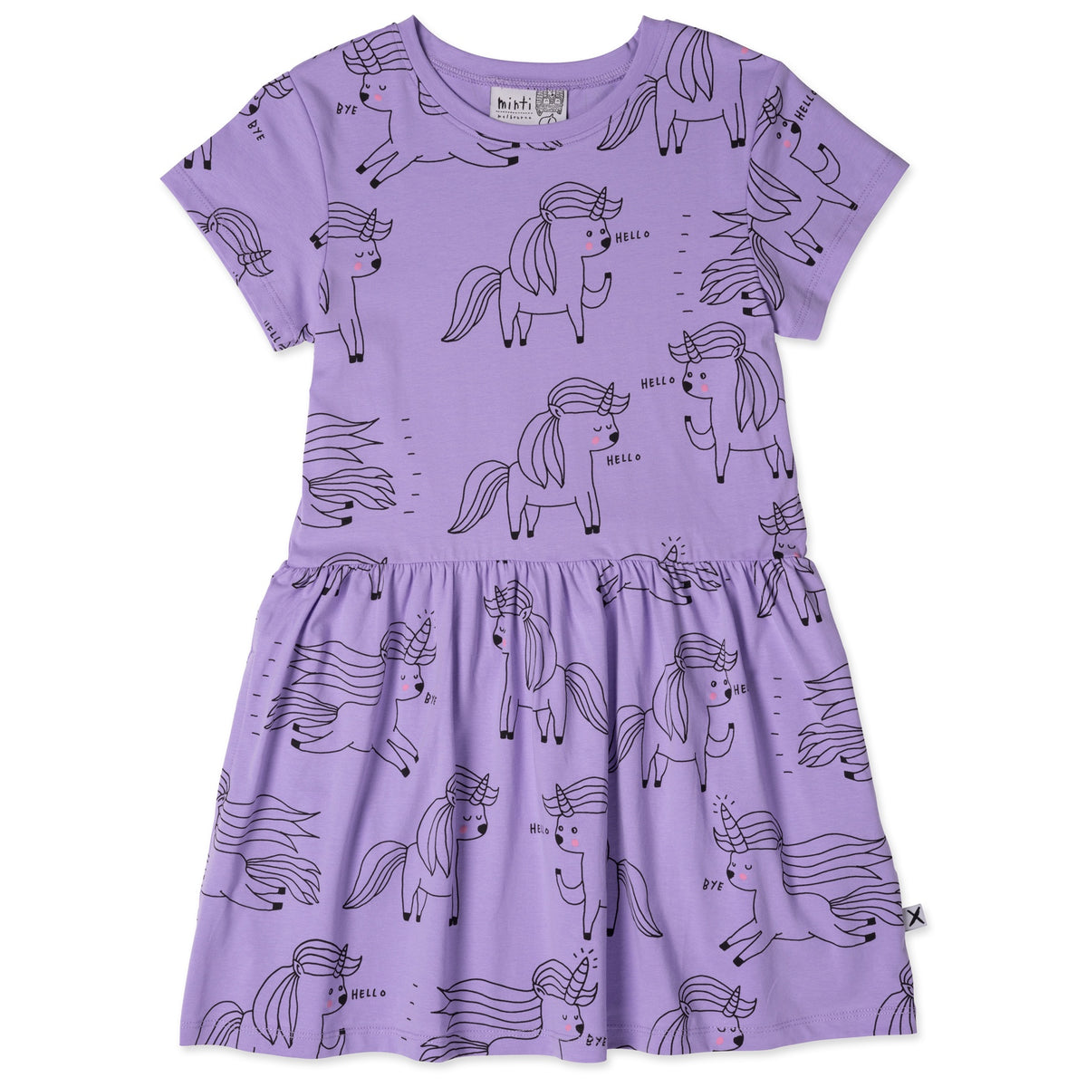 Minti Unicorn party Dress Purple