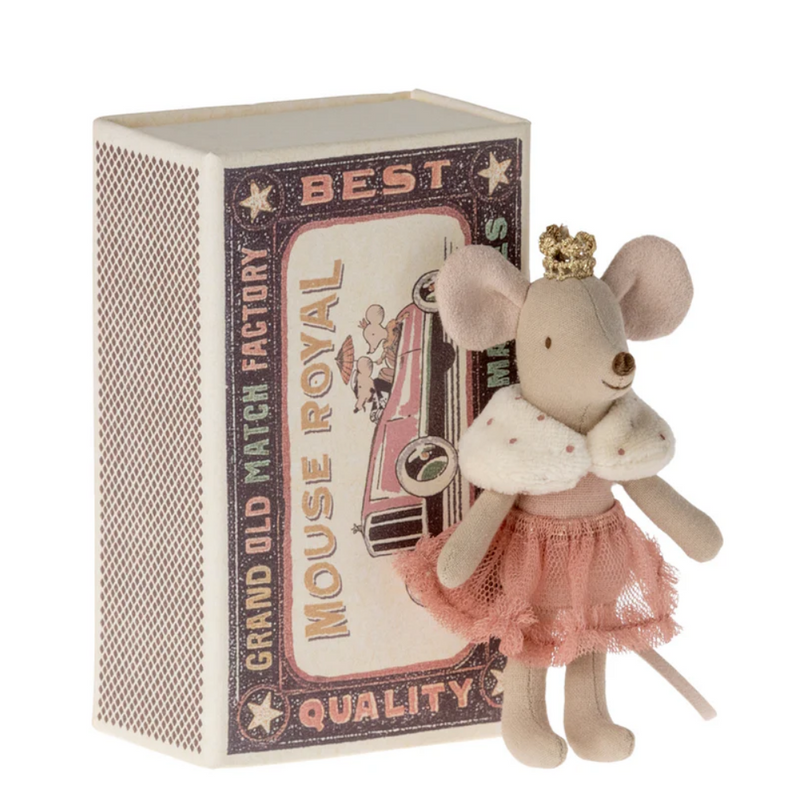 Maileg Princess Mouse in Matchbox