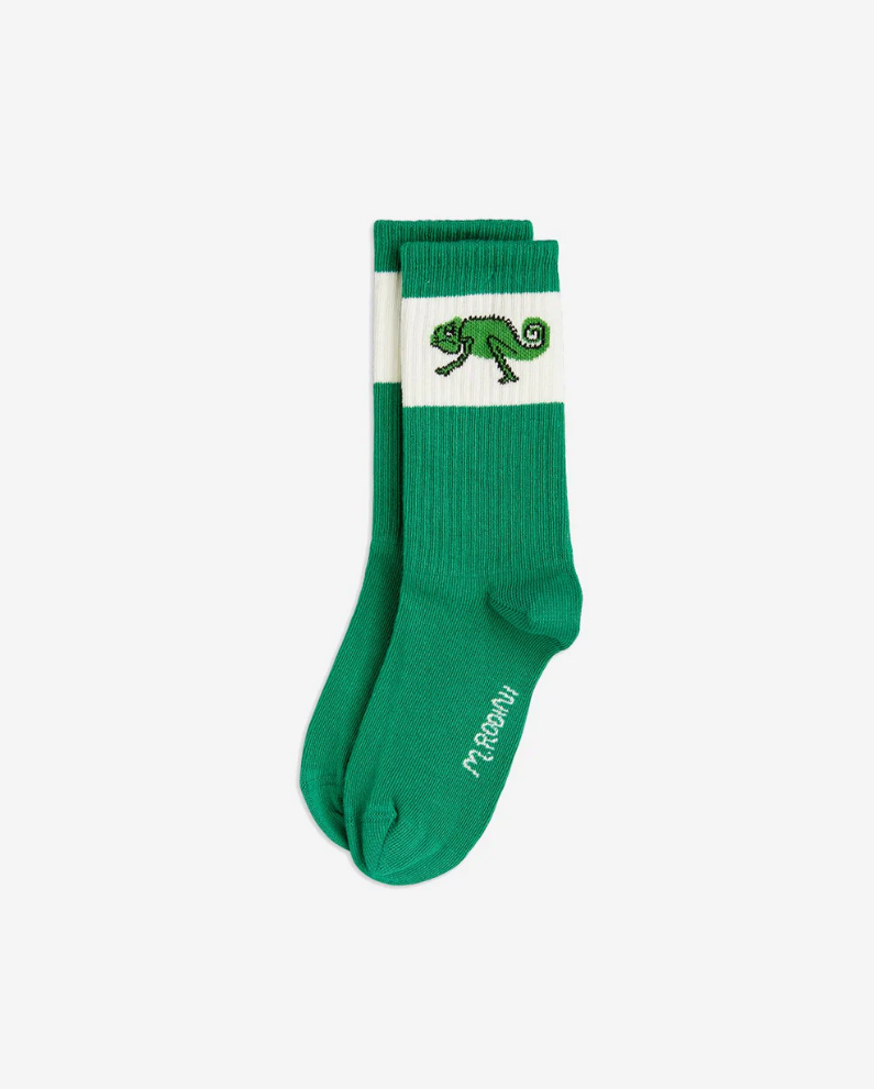 Mini Rodini Lizard Socks Green