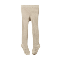 Nature Baby Organic Cotton Tights Oatmeal Marle