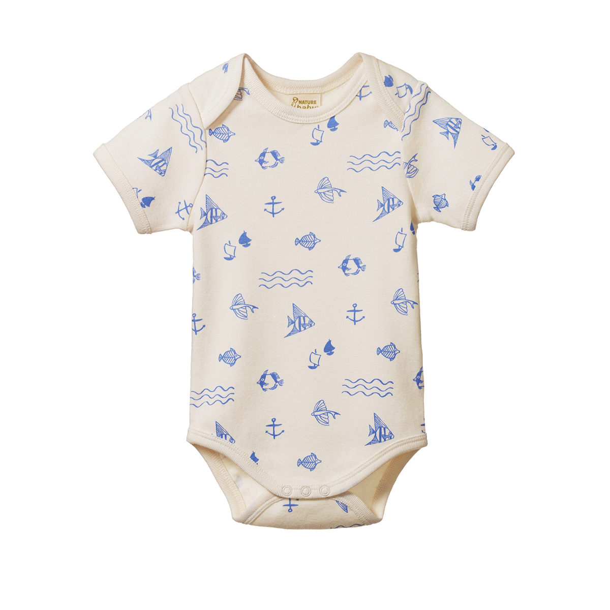 Nature Baby SHORT SLEEVE BODYSUIT Atlantic Print