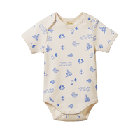 Nature Baby SHORT SLEEVE BODYSUIT Atlantic Print