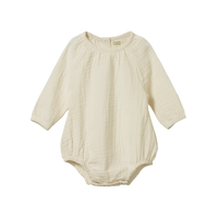 Nature Baby MEADOW BODYSUIT Natural Crinkle