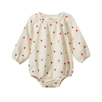 Nature Baby Meadow Bodysuit Raspberry Print