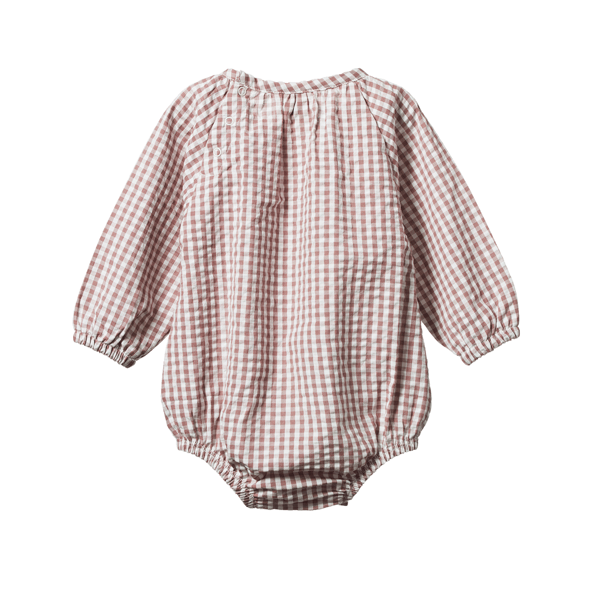 Nature Baby MEADOW BODYSUIT GINGHAM Twilight Check